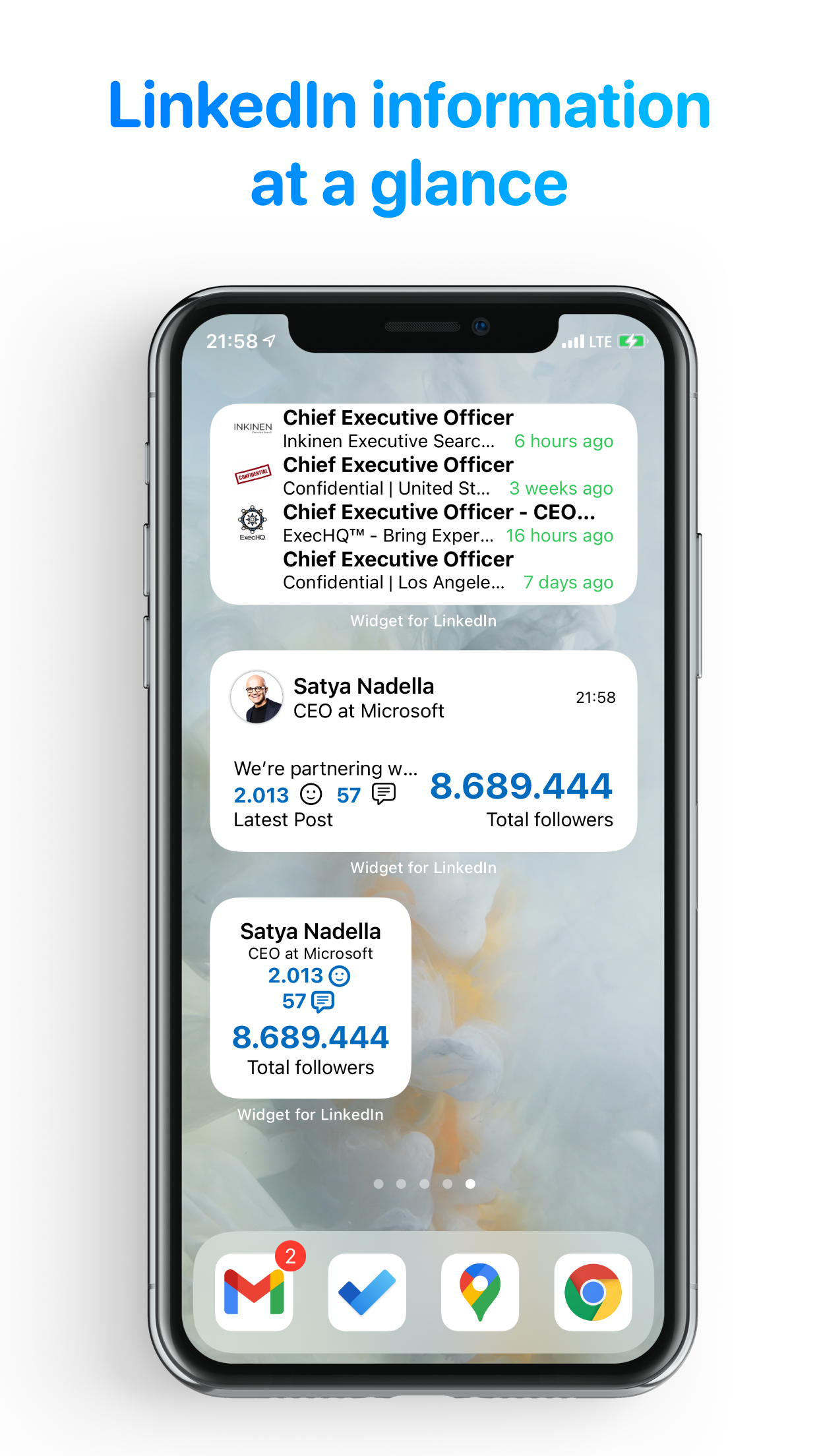 Widget For Linkedin Unofficial Ios Widget To Keep Track Of Your Linkedin Updates Product Hunt