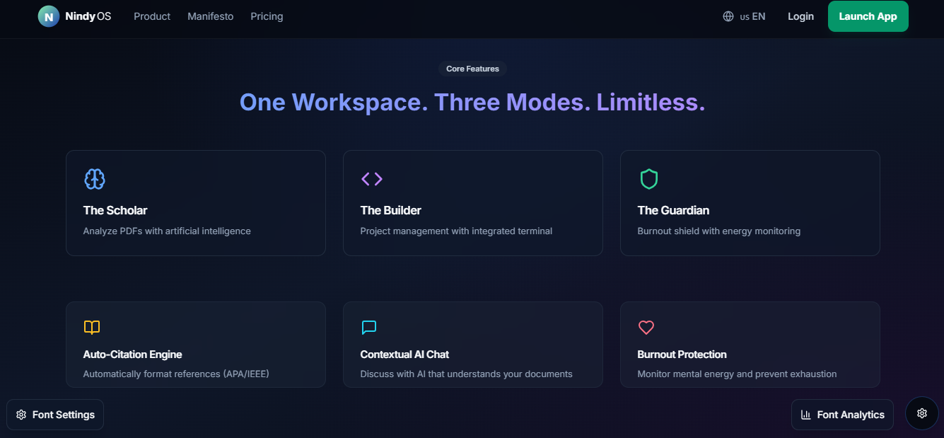Nindy OS gallery image