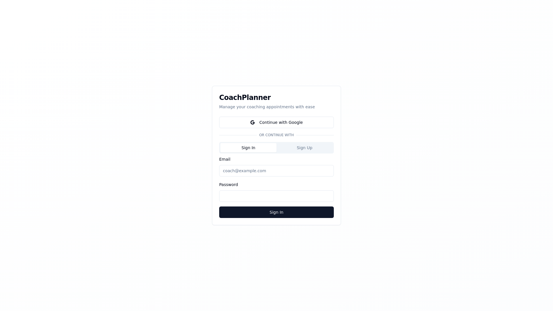 CoachPlanner gallery image