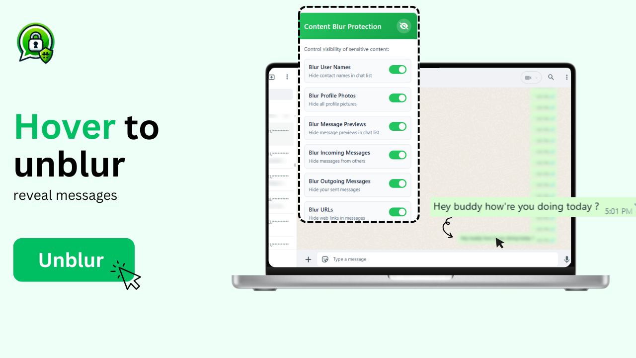 Média Extension de confidentialité pour WhatsApp Web - Améliorez votre confidentialité WhatsApp 3