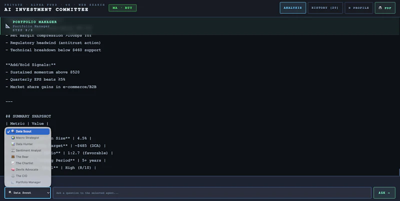 AI Investment Committee screenshot 7