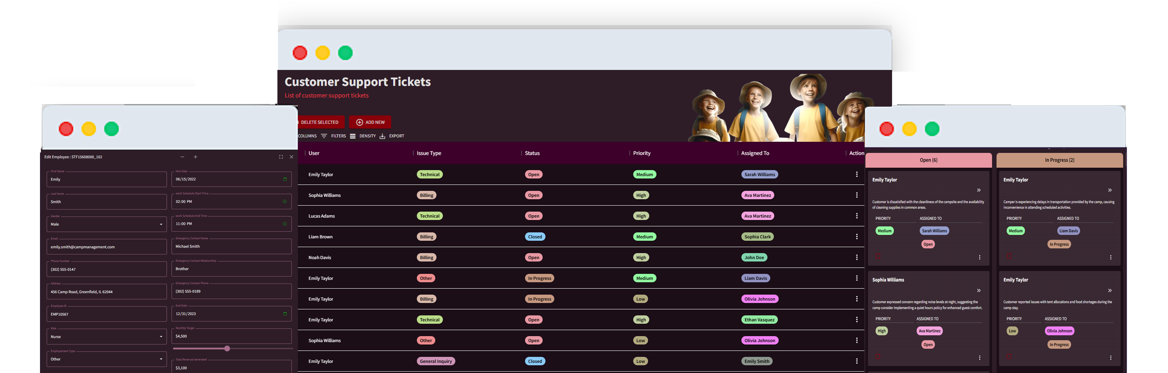Campyly® - Main screenshot showing features and interface