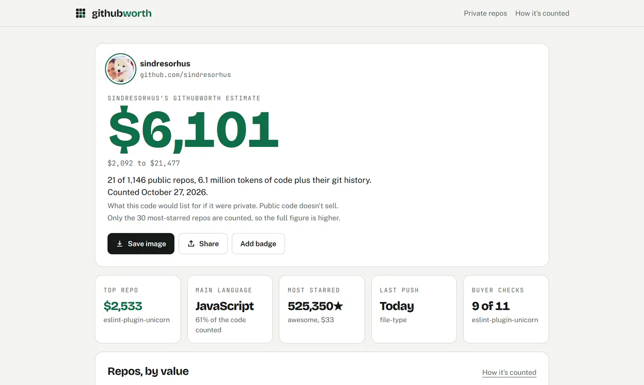 Github Worth gallery image