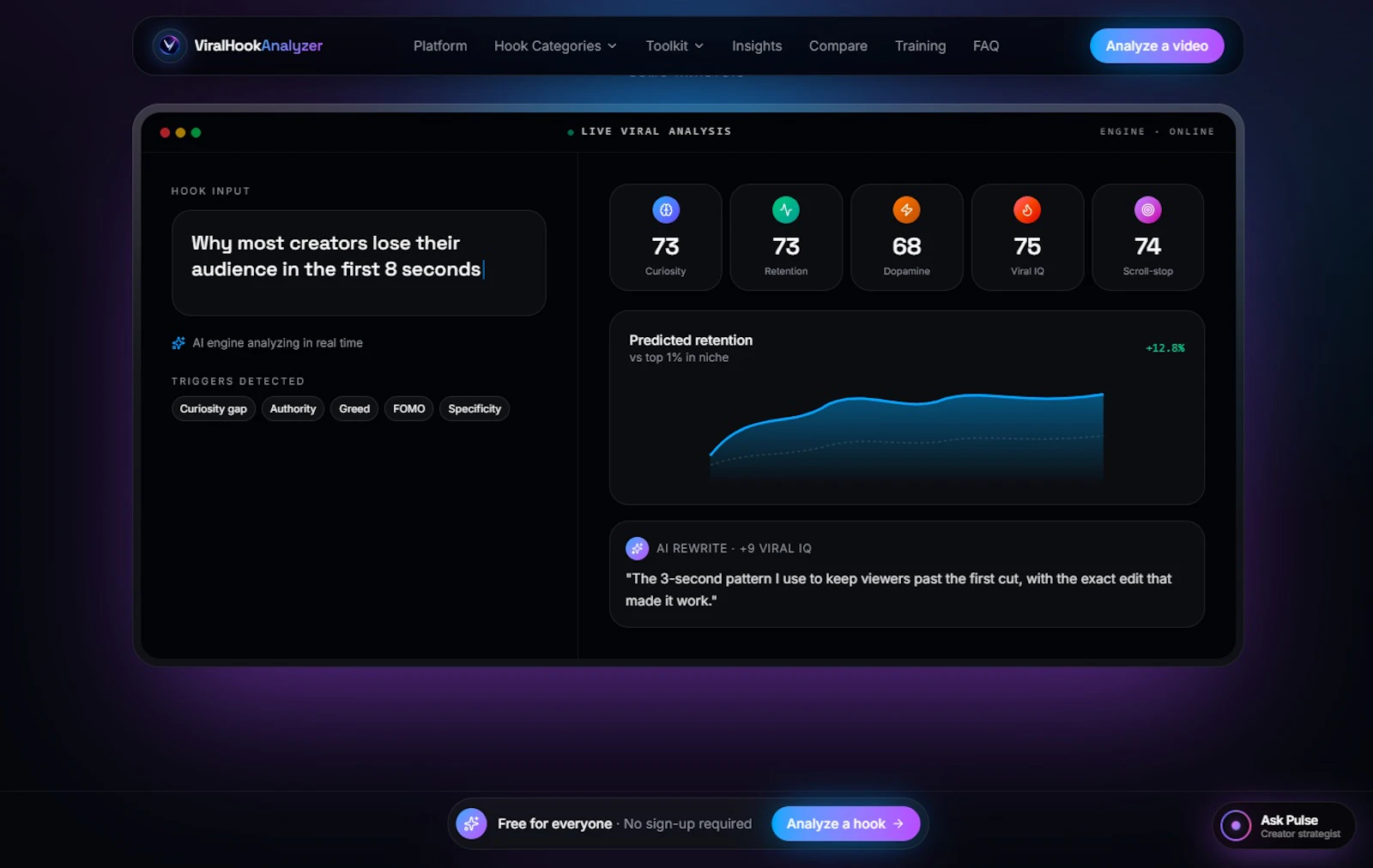 ViralHookAnalyzer screenshot 1