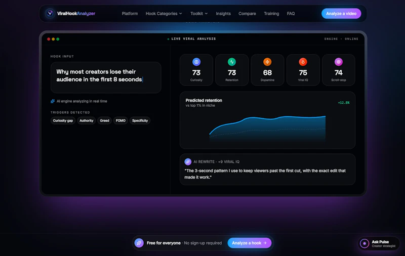 ViralHookAnalyzer screenshot 1