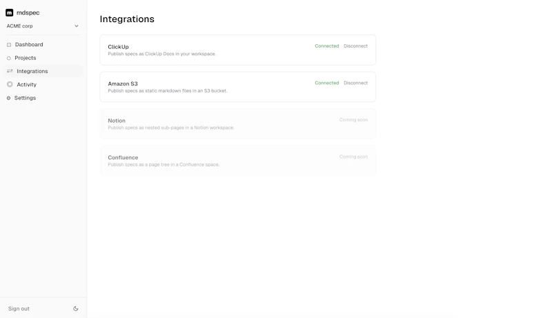 mdspec — auto sync your md files screenshot 4