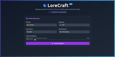 LoreCraft gallery image