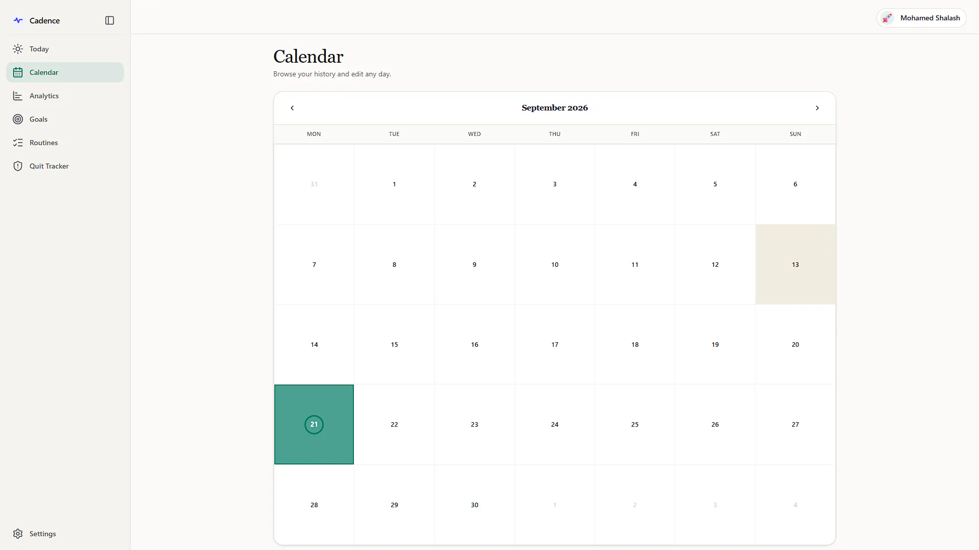 Cadence Habit Tracker gallery image