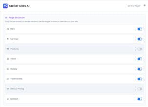 Stellar Sites AI gallery image