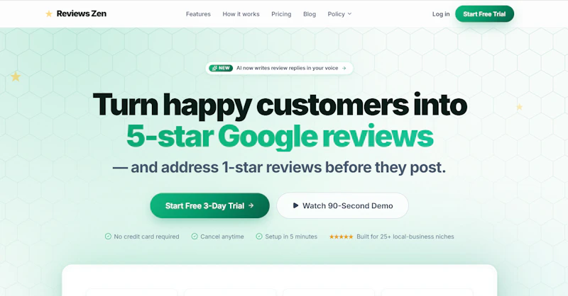 Reviews Zen screenshot 1
