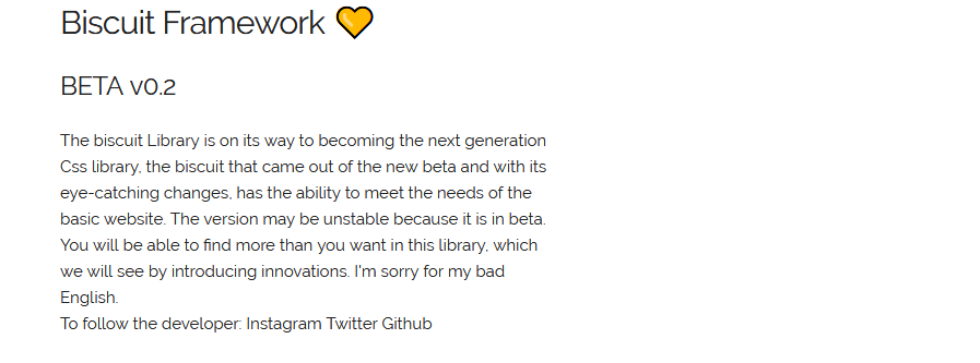 Biscuit CSS Library gallery image