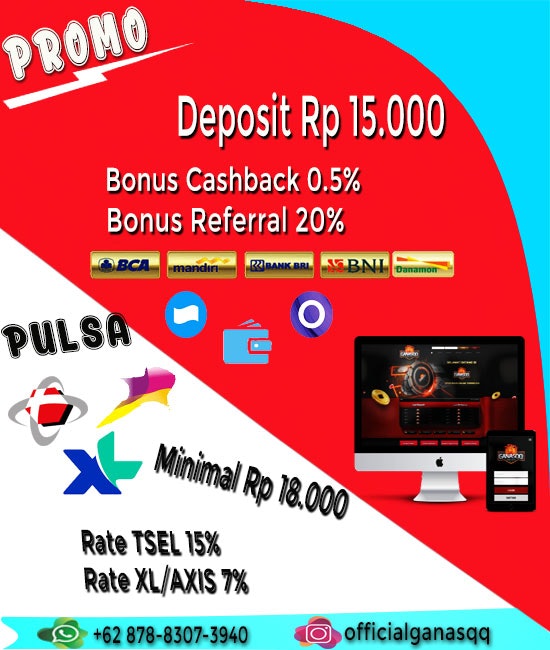 GanasQQ Agen Poker Online Via Pulsa