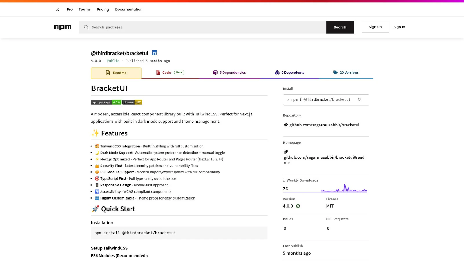 BracketUI v4 screenshot 1