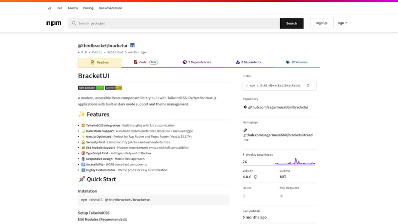 BracketUI v4 screenshot 1