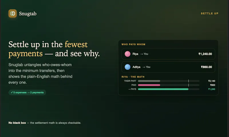 Snugtab screenshot 3