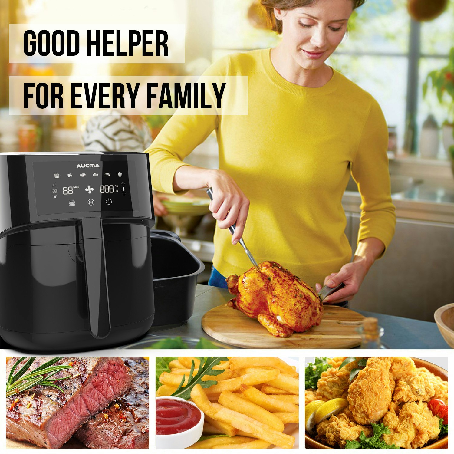 Heißluftfritteuse 5,5L