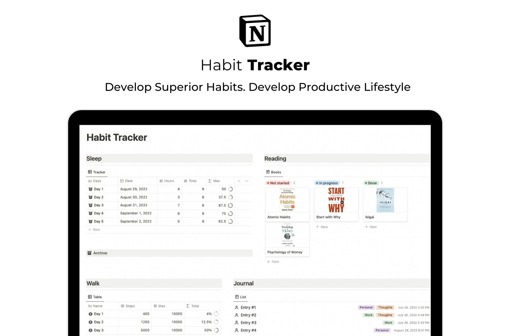 Notion Habit Tracker media 1