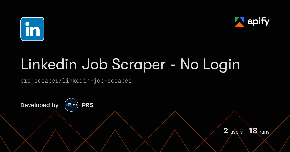 Linkedin Job Scraper - No Login gallery image