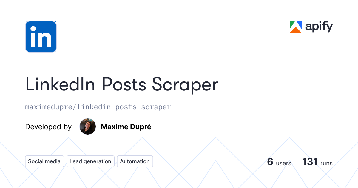LinkedIn Posts Scraper gallery image