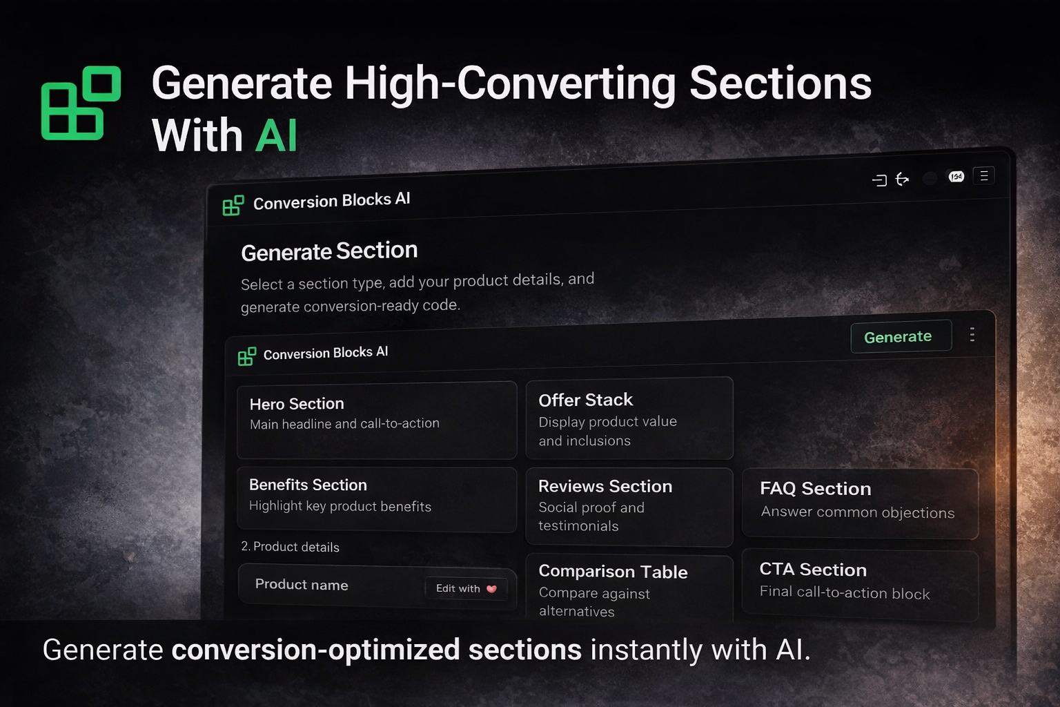 Conversion Blocks AI gallery image