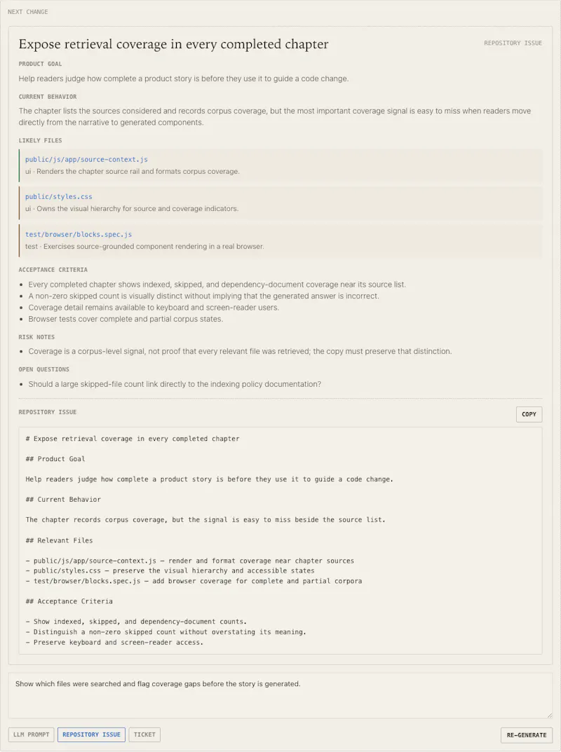 Tracebook screenshot 1