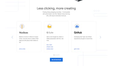 Google .new Shortcuts List gallery image