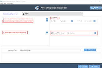 Aryson Opera Mail Backup Tool gallery image