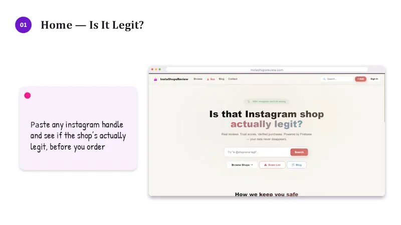 Instashopsreview screenshot 1