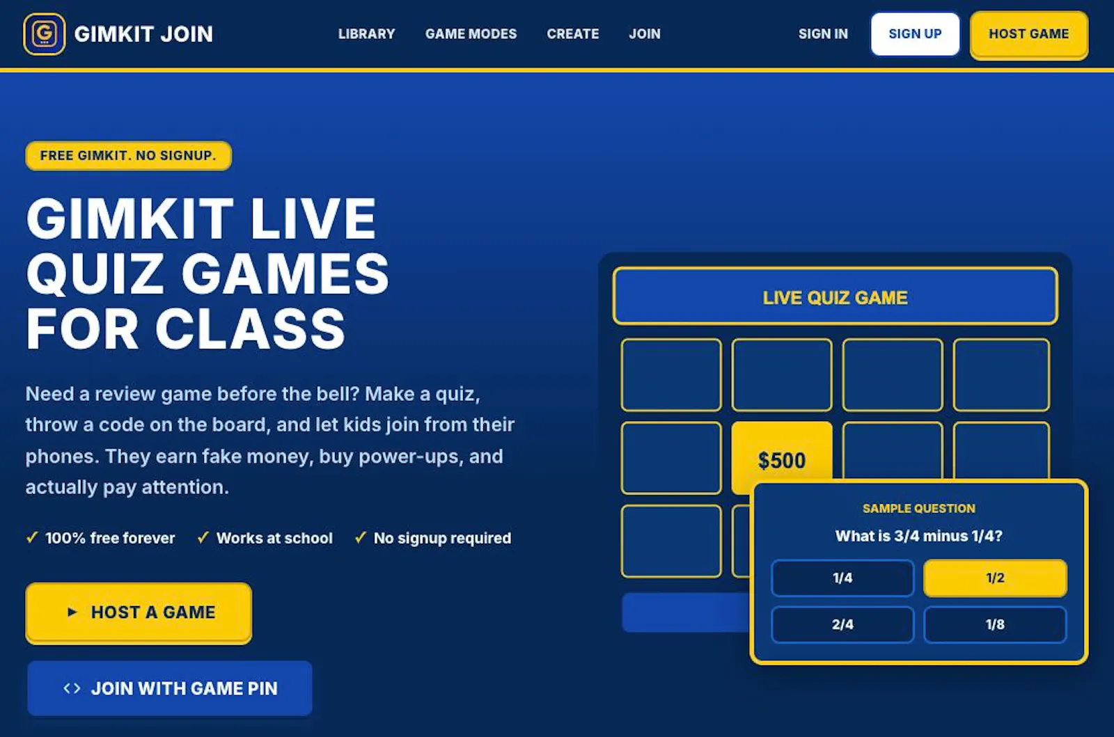 GimKit Join screenshot 2