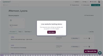 Live Website Testing by Lyssna gallery image