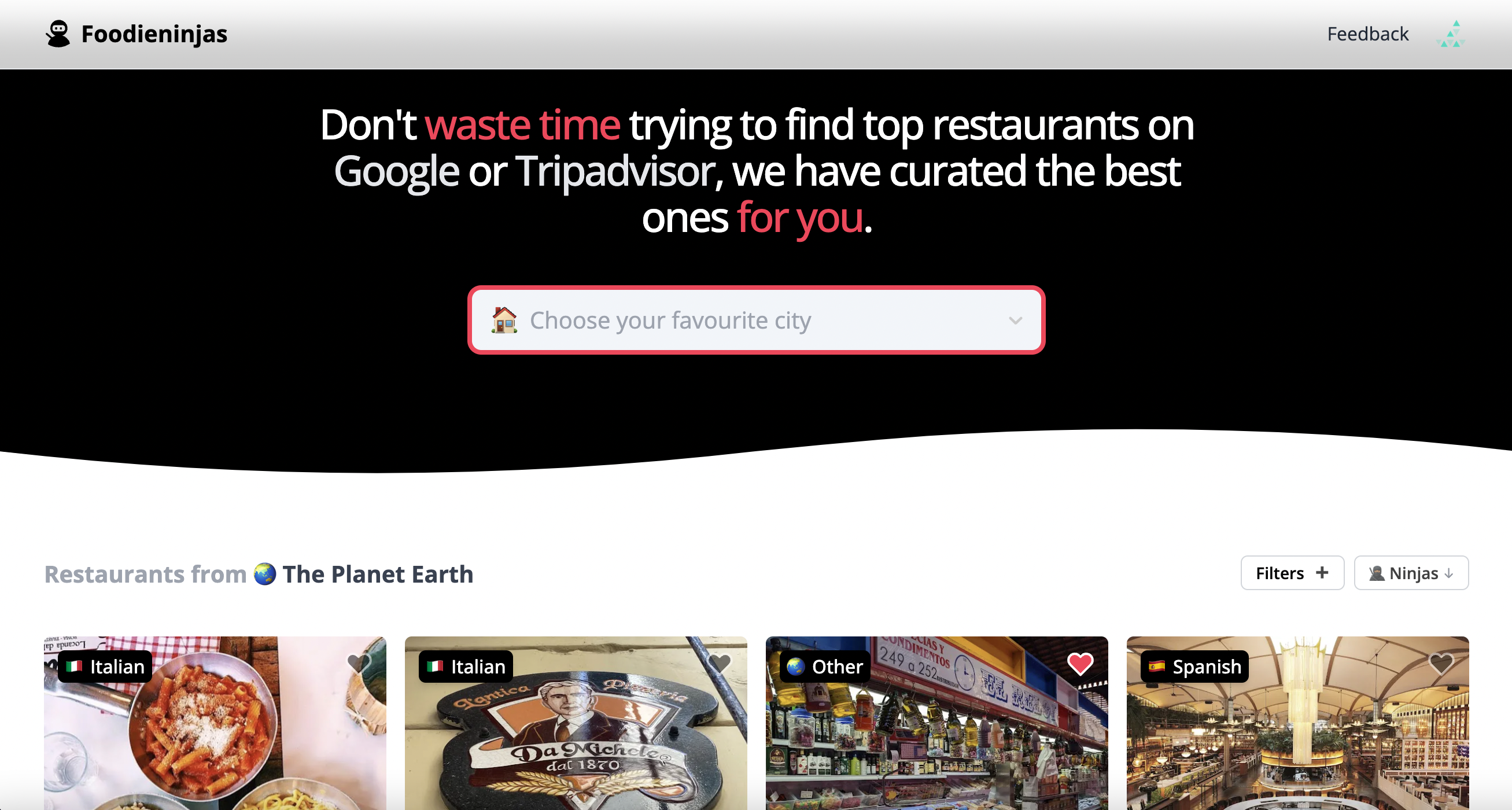 Foodieninjas - Только лучшие рестораны рядом с вами фильтруют Foodieninjas медиа 1