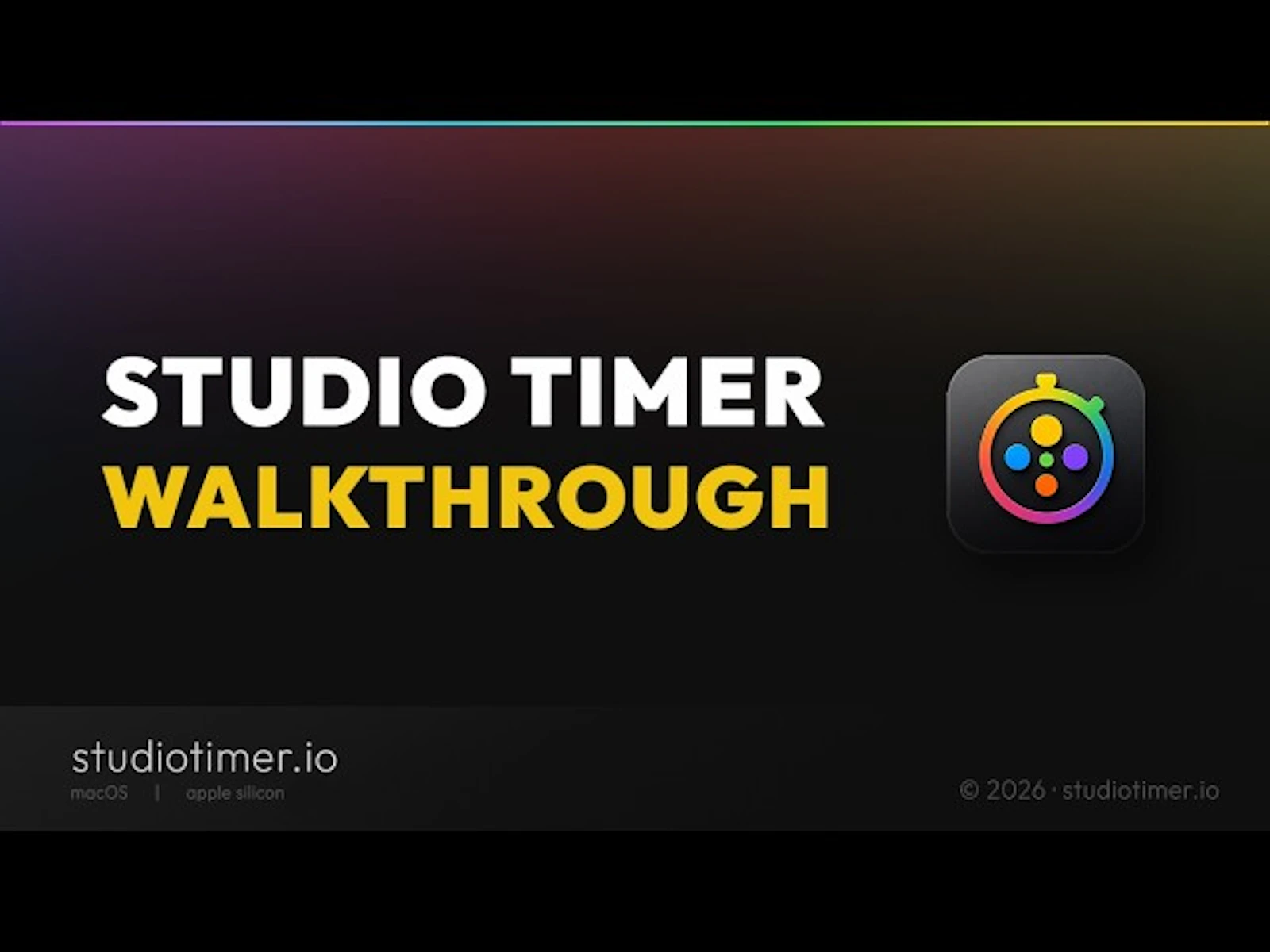 Studio Timer screenshot 1 (video preview)