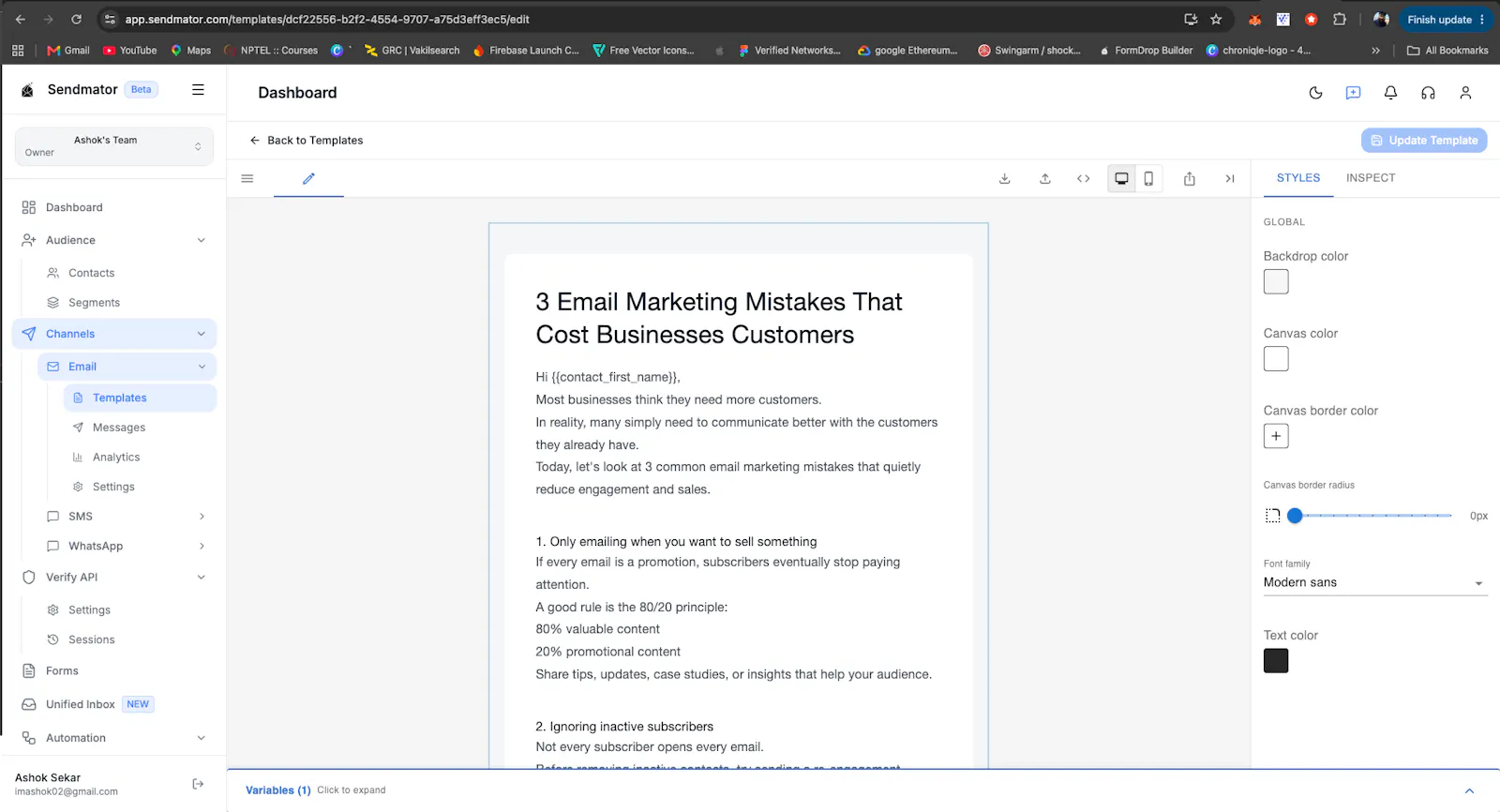 Sendmator screenshot 8