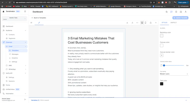 Sendmator screenshot 8