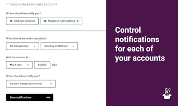 Balance Bunny - Bank Alerts in Slack gallery image