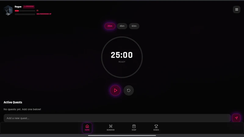 Focus Saga — Level Up Your Productivity screenshot 5