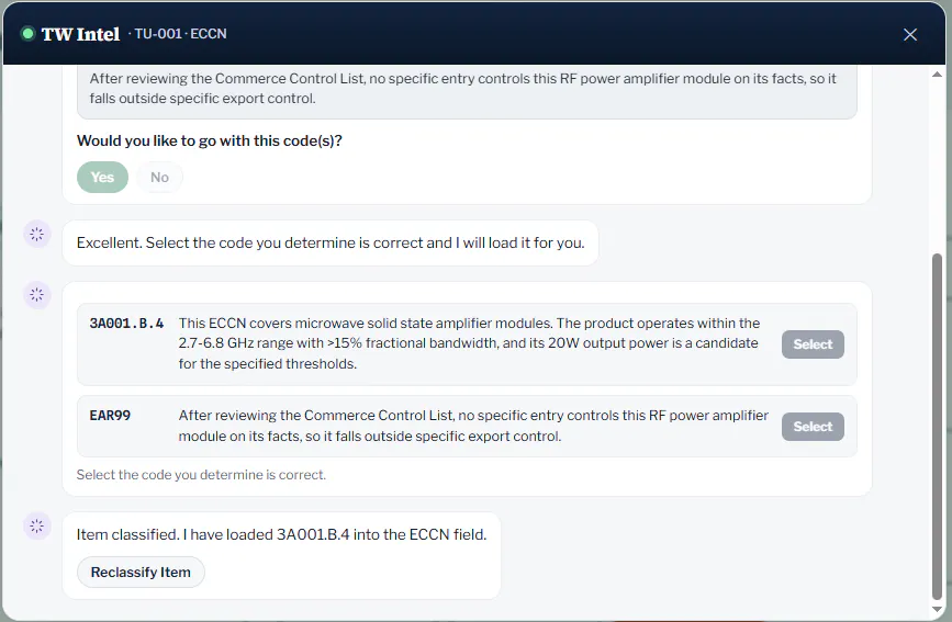 ECCN.help — Export Control Assistant logo