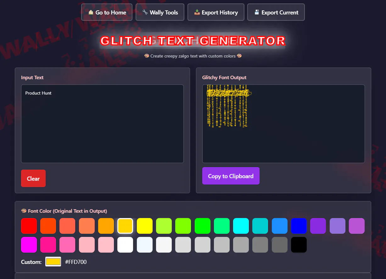 Glitch Text Generator product banner