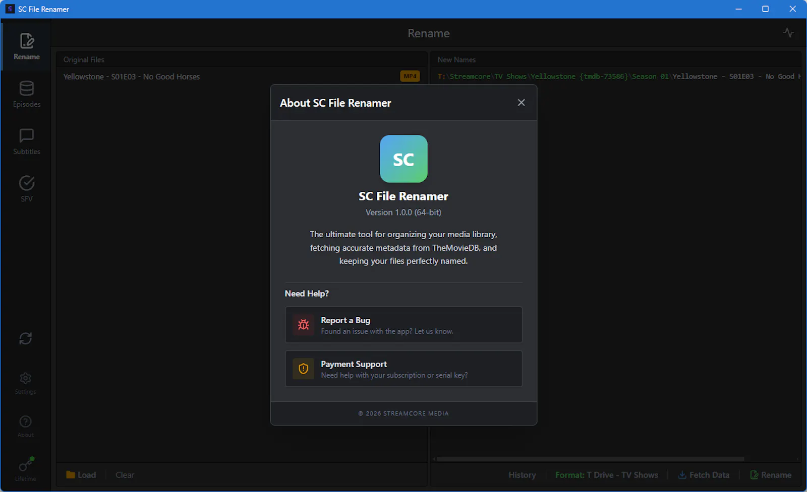 SC File Renamer screenshot 1