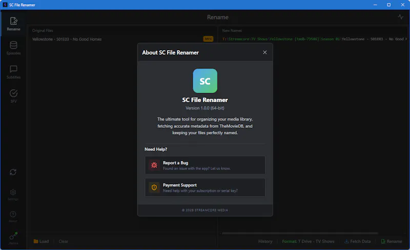 SC File Renamer screenshot 1