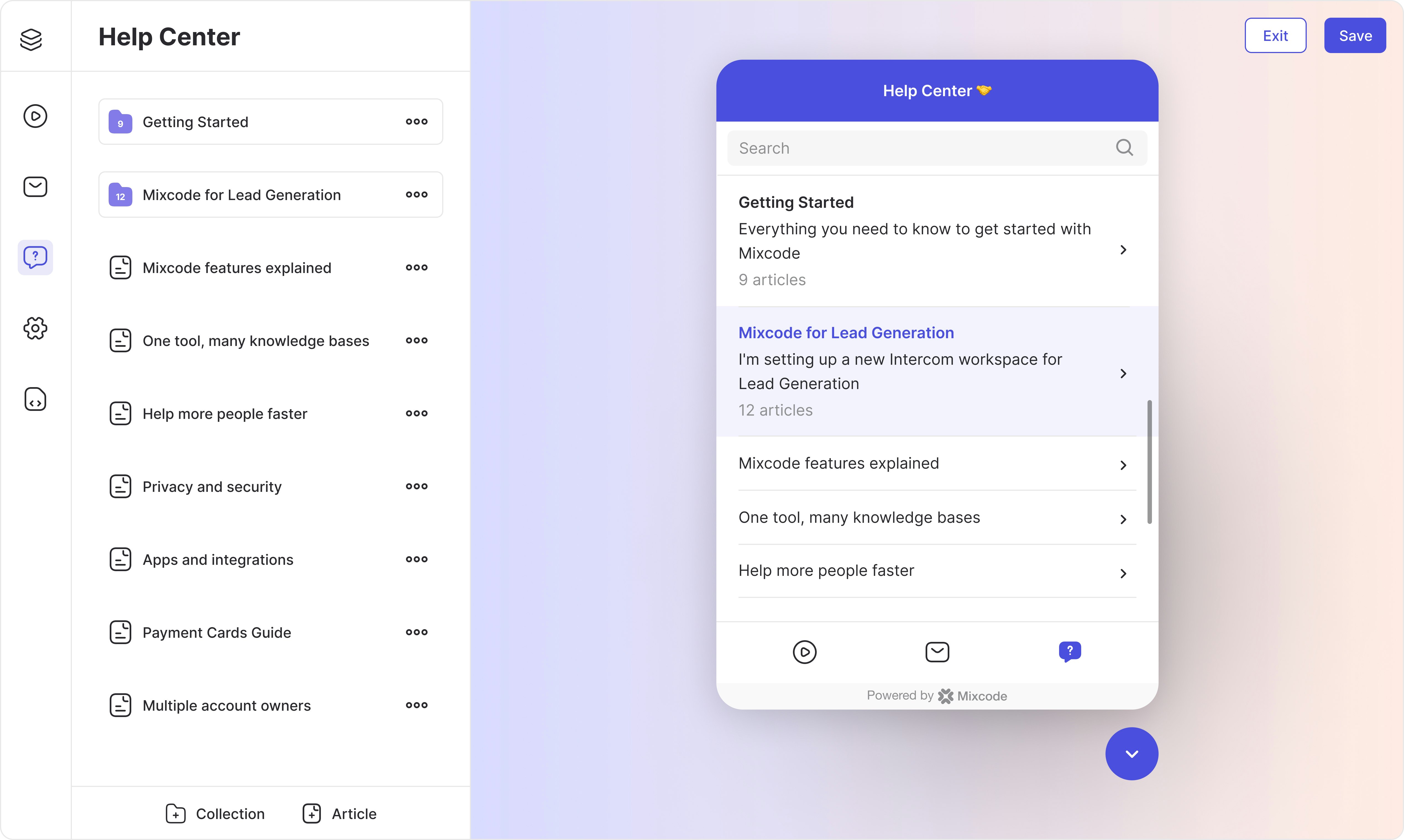 Mixcode.io - Video, widget Center di chat live e assistenza gratuiti per i siti Web media 4