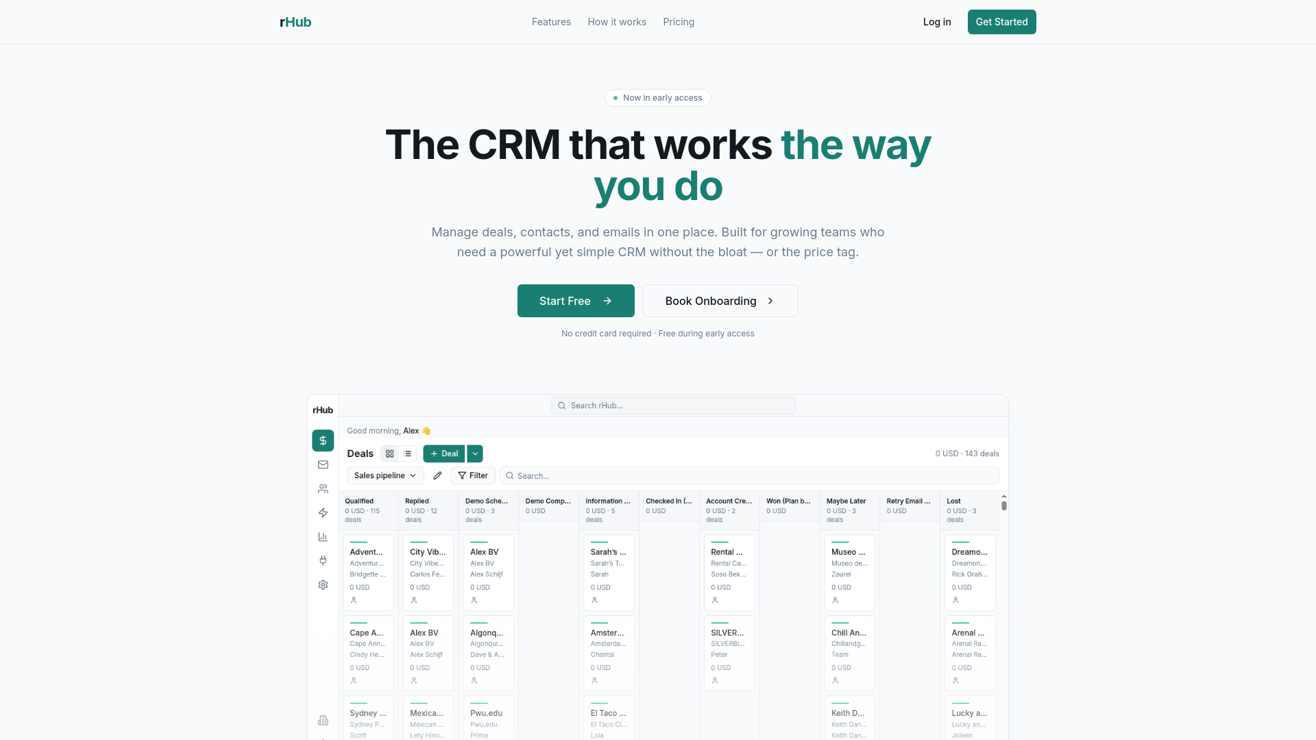 rHub CRM gallery image