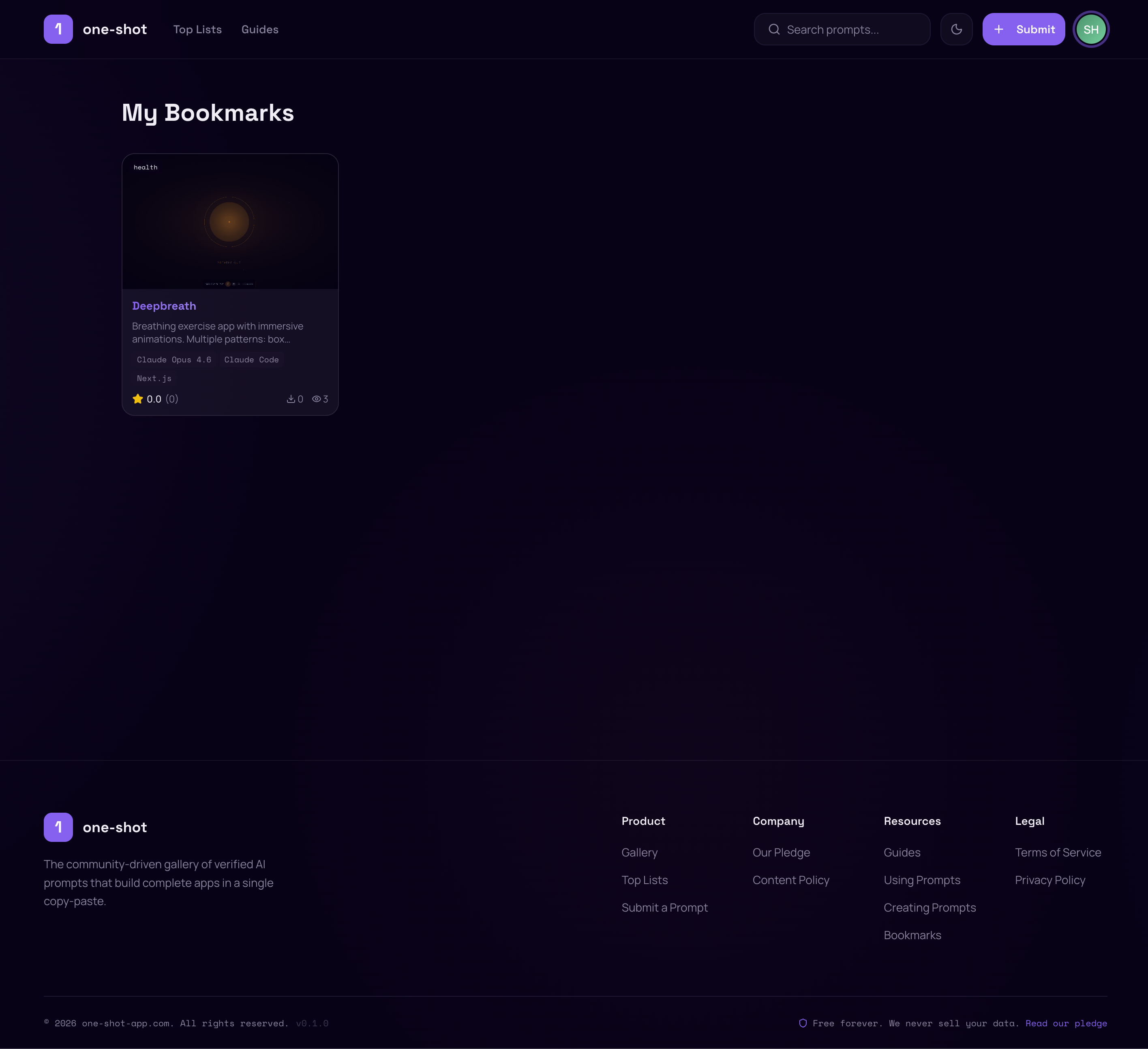 one-shot-app.com gallery image