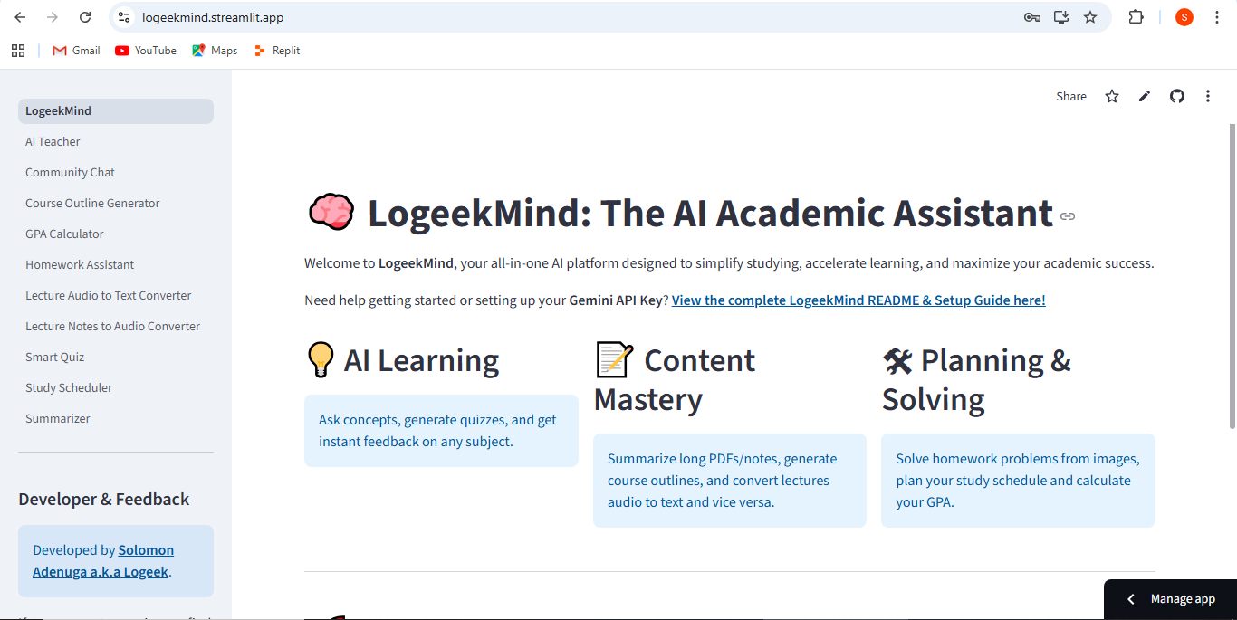 LogeekMind - Product Hunt launch logo and brand identity