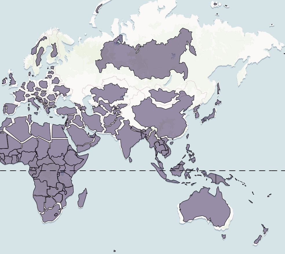 True Size Of Countries
