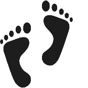 FootPrints - Product Hunt launch logo and brand identity