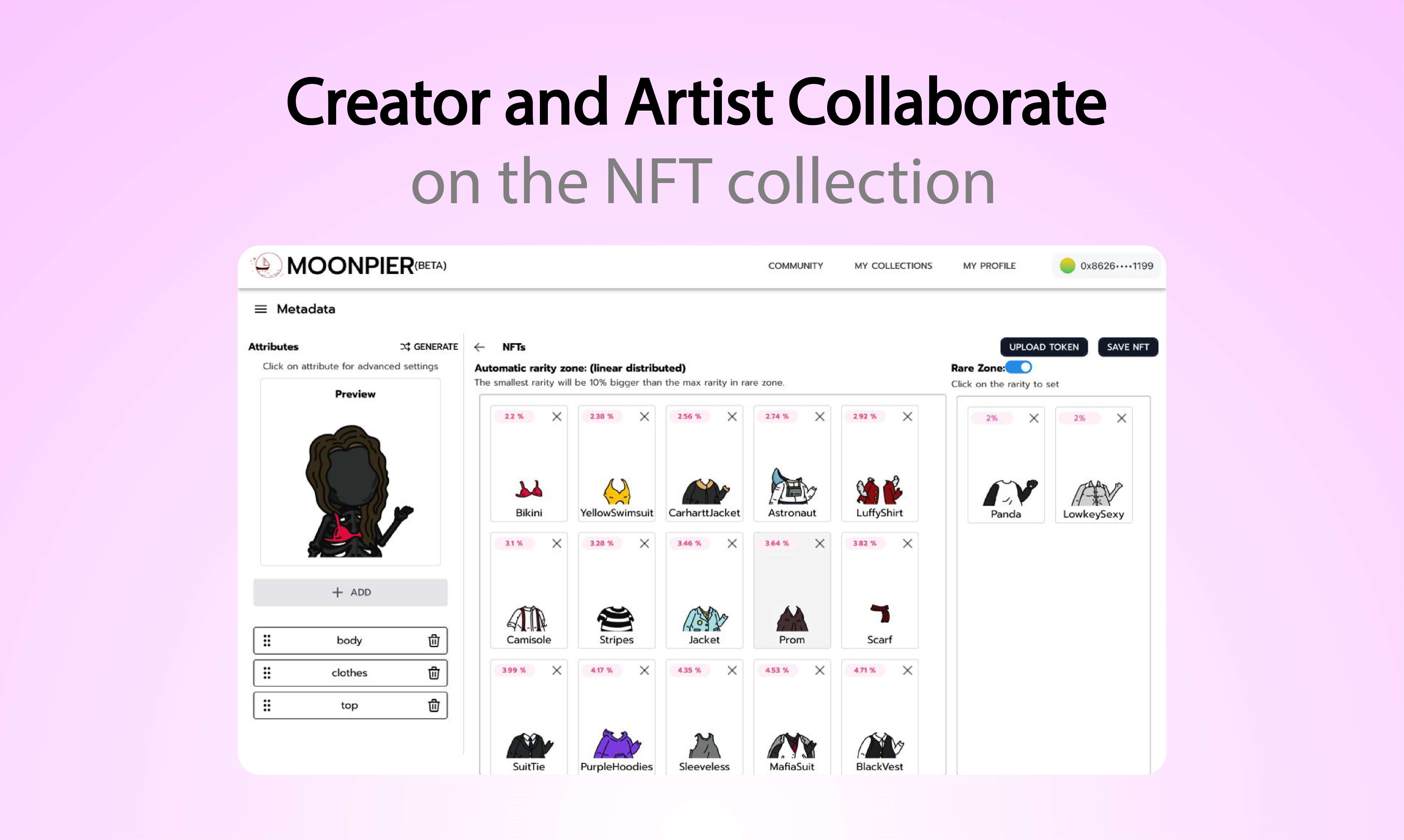 Moonpier - Creëer NFT zonder codering en kunstontwerp media 6