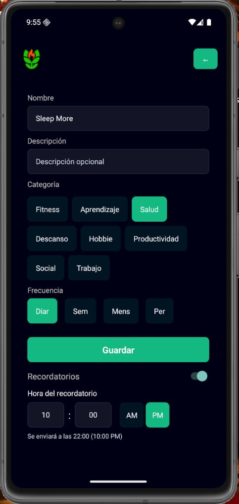 Habit Stack - Screenshot 2 showing product features and functionality