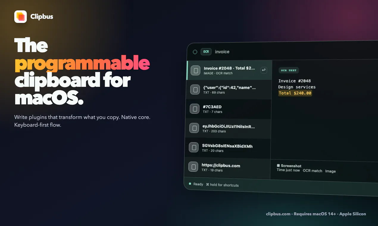 Clipbus screenshot 1