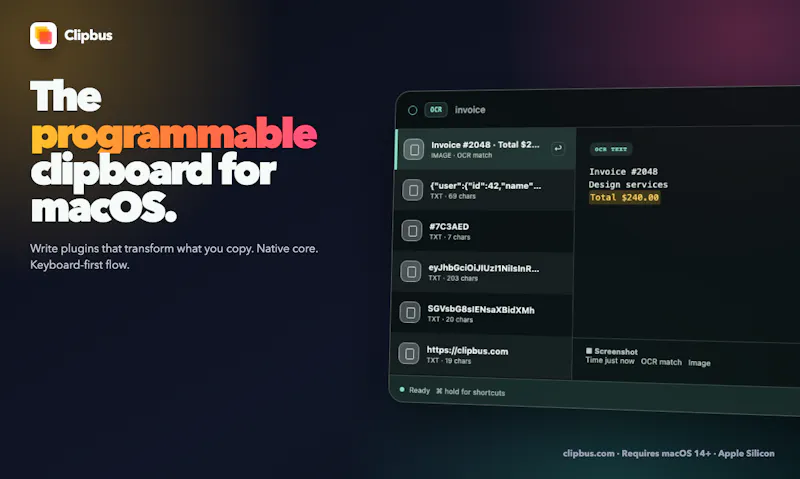 Clipbus screenshot 2
